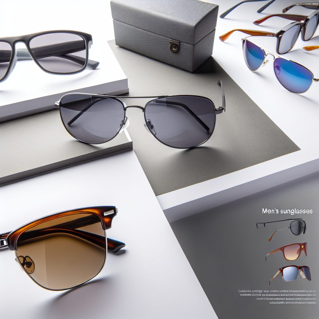 Herren Sonnenbrillen in Aviator-, Wraparound- und modernen Designs mit UV-Schutz.