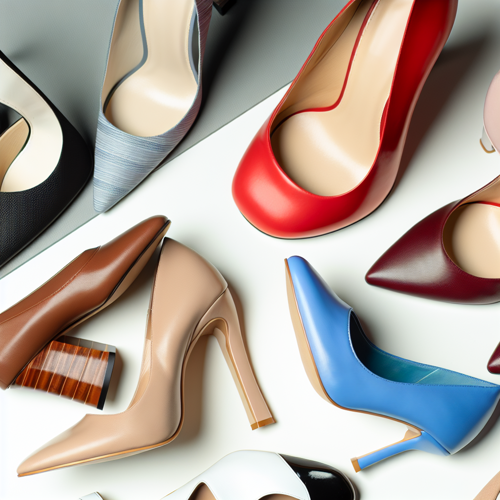 Vielfältige Damen Pumps aus Leder in Farben wie Rot, Blau, Beige; High Heels, Kitten-Heels und Blockabsätze.