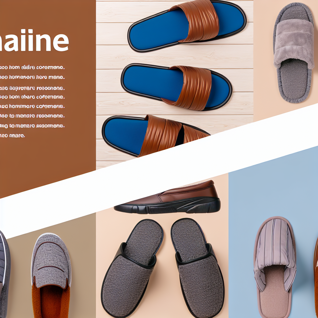 Herren Hausschuhe in verschiedenen Modellen: Slides, Pantoffeln und Slipper aus weichen Materialien