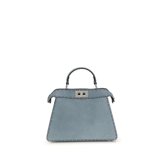 Fendi Handtasche aus blauem Kalbsleder Bos Taurus by Fendi