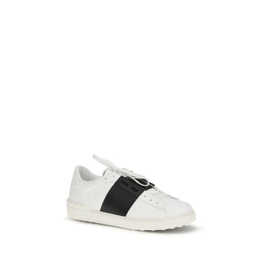 Valentino Garavani Weiße Low-Top-Sneaker aus Kalbsleder Bos Taurus by Valentino Garavani