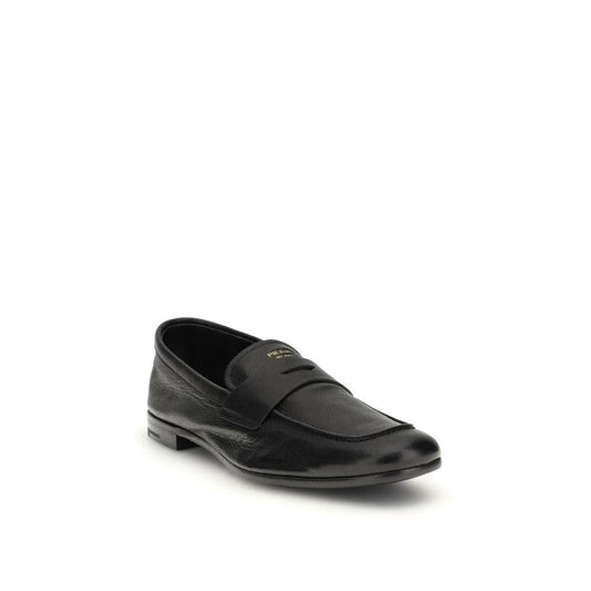 Prada Schwarze Loafer aus Ziegenleder by Prada