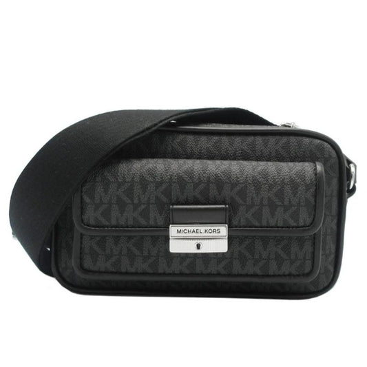 Michael Kors Schwarze Canvas Umhängetasche by Michael Kors