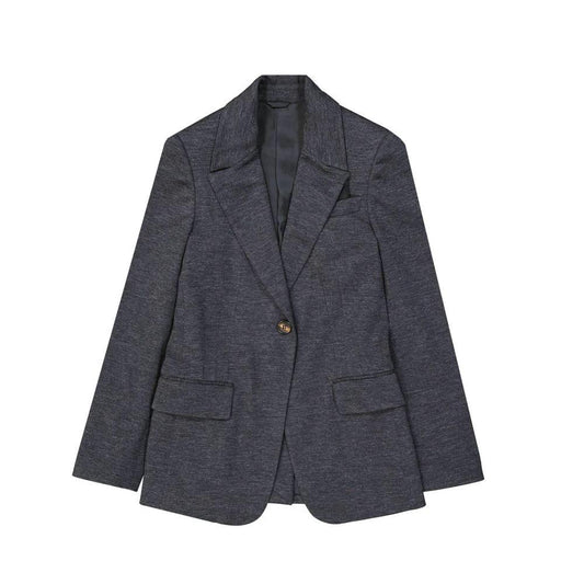 Brunello Cucinelli Cucinelli Grauer Wollblazer by Brunello Cucinelli Cucinelli