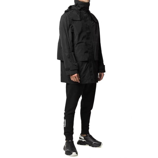 Dsquared² Schwarze Nylon-Shell-Jacke by Dsquared²