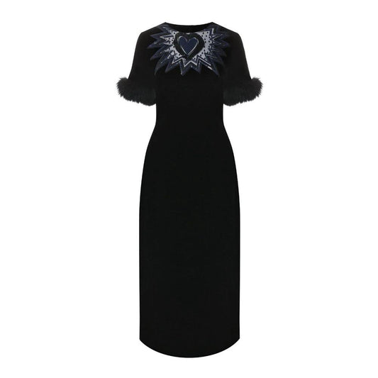 Fendi Schwarzes Cocktailkleid aus Viskose by Fendi