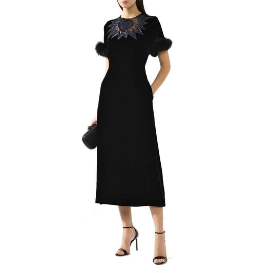 Fendi Schwarzes Cocktailkleid aus Viskose by Fendi