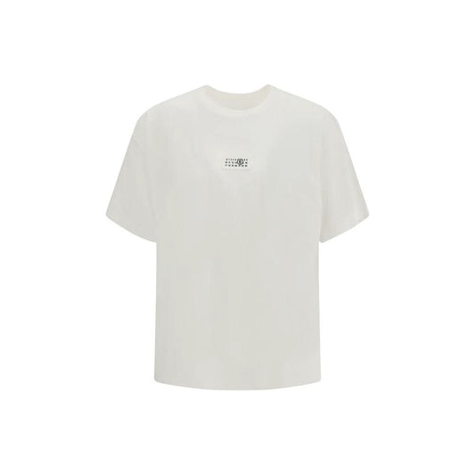 MM6 Weißes Baumwoll-T-Shirt by MM6