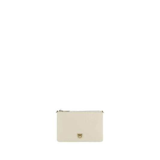PINKO Beige Calf Leather Bos Taurus Schultertasche by PINKO