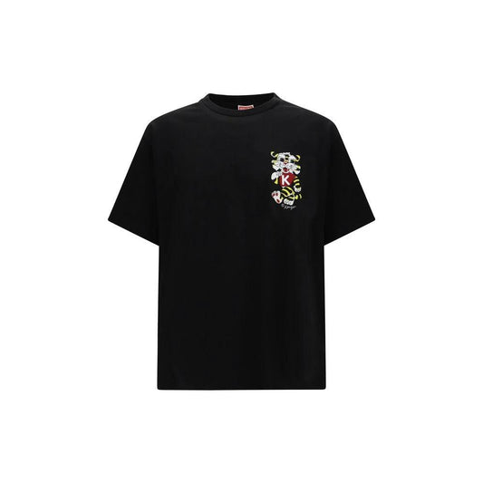 Kenzo Schwarzes Baumwoll-T-Shirt by Kenzo