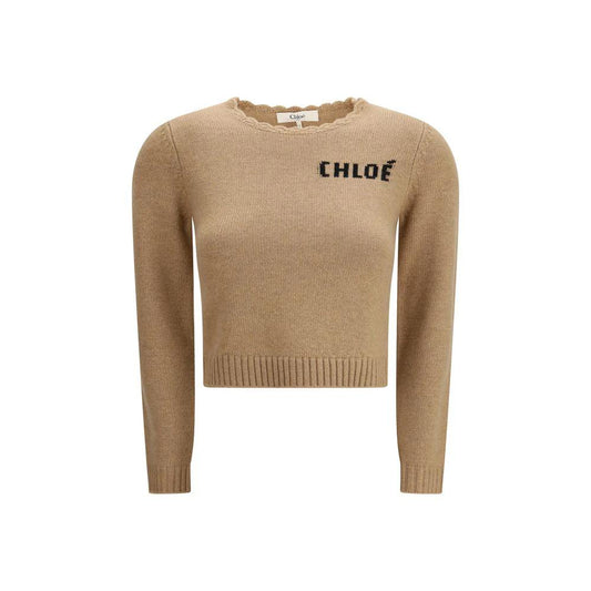 Chloé Brauner Wollpullover by Chloé