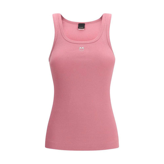 PINKO Ärmelloses T-Shirt aus mehrfarbiger Baumwolle by PINKO