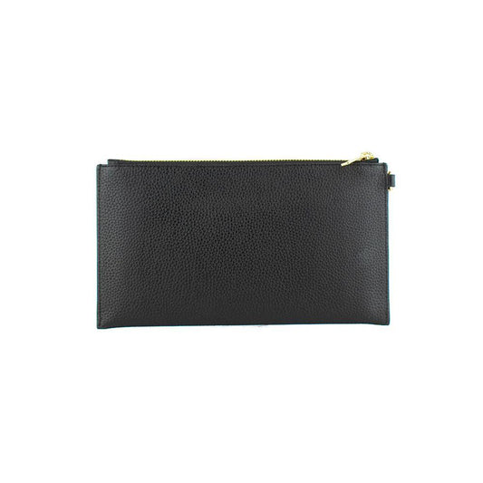 Michael Kors Schwarze Leder Pochette by Michael Kors