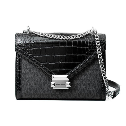 Michael Kors Schwarze Canvas Umhängetasche by Michael Kors
