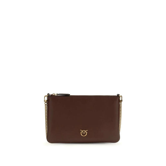 PINKO Schultertasche aus bordeauxrotem Kalbsleder Bos Taurus by PINKO