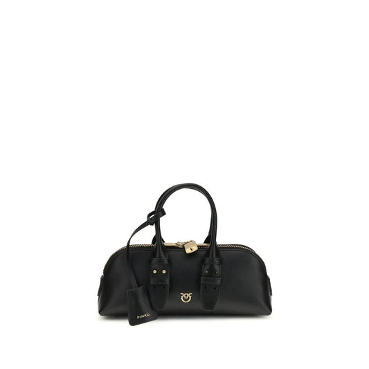 PINKO Schwarze Kalbsleder Bos Taurus Handtasche by PINKO