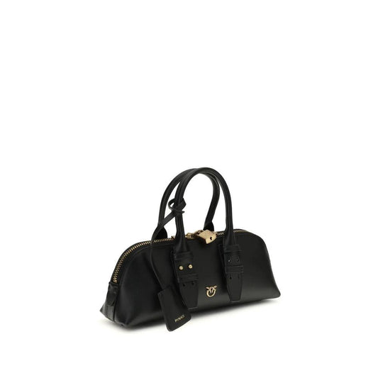 PINKO Schwarze Kalbsleder Bos Taurus Handtasche by PINKO