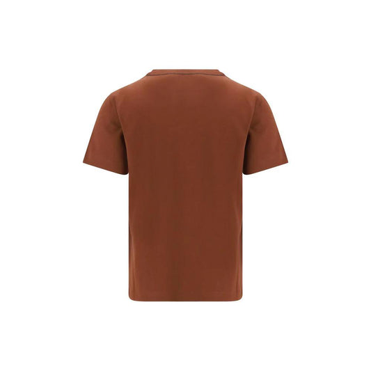 Brunello Cucinelli Braunes Baumwoll-T-Shirt by Brunello Cucinelli