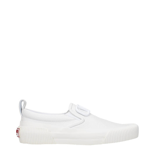 Valentino Garavani Weiße Loafer aus Leder zum Hineinschlüpfen by Valentino Garavani