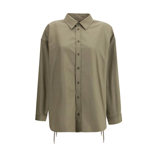 Balenciaga Beige Baumwoll-Hemdbluse by Balenciaga
