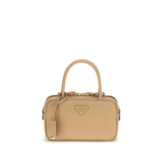 Prada Beige Calf Leather Bos Taurus Handtasche by Prada
