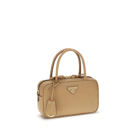 Prada Beige Calf Leather Bos Taurus Handtasche by Prada