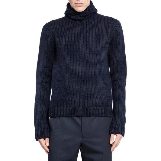 Prada Blauer Wollpullover by Prada