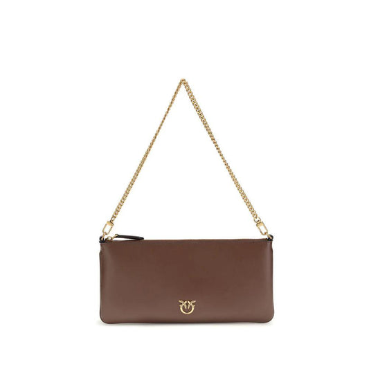 PINKO Braune Kalbsleder Schultertasche Bos Taurus by PINKO