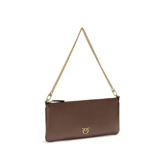 PINKO Braune Kalbsleder Schultertasche Bos Taurus by PINKO