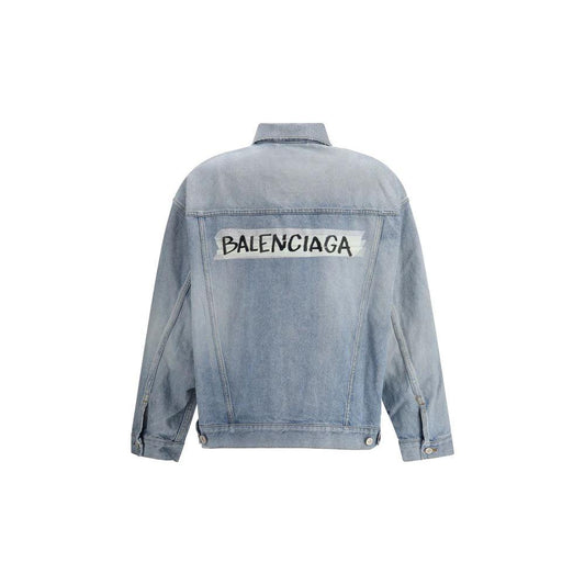 Balenciaga Blaue Jeansjacke aus Baumwolle by Balenciaga
