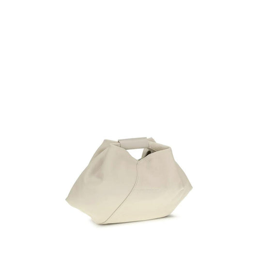 MM6 Weiße Kalbsleder Bos Taurus Handtasche by MM6