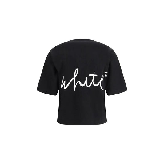 Off-White Schwarzes Baumwoll-T-Shirt by Off-White