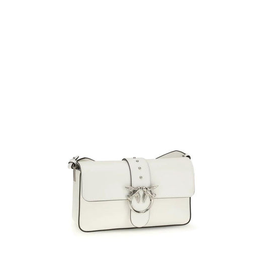 PINKO Weiße Leder Schultertasche by PINKO