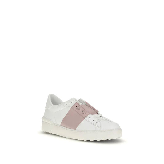 Valentino Garavani Weiße Bos Taurus Kalbsleder-Sneakers by Valentino Garavani