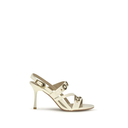 PINKO Beige Kalbsleder Bos Taurus Stiletto-Sandalen by PINKO