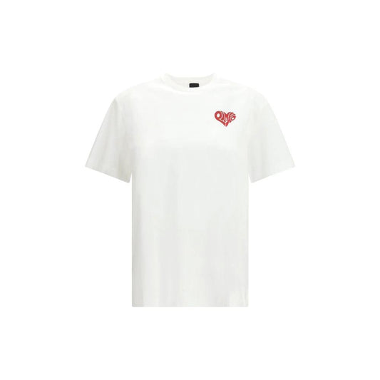PINKO Weißes Baumwoll-T-Shirt by PINKO