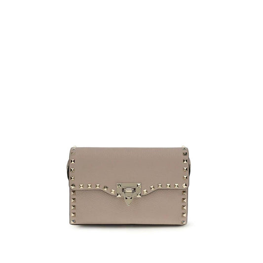 Valentino Garavani Multicolor Calf Leather Bos Taurus Schultertasche by Valentino Garavani