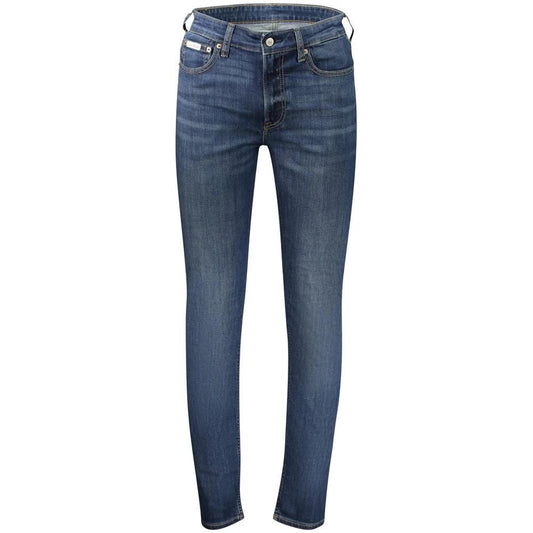 Calvin Klein Blu Cotton Herrenjeans by Calvin Klein