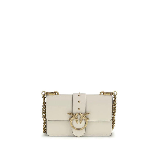 PINKO Beige Kalbsleder Bos Taurus Schultertasche by PINKO