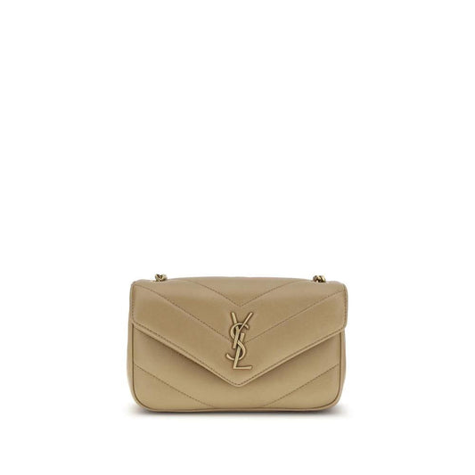 Saint Laurent Beige Lamm Ovis Aries Aries Schultertasche by Saint Laurent