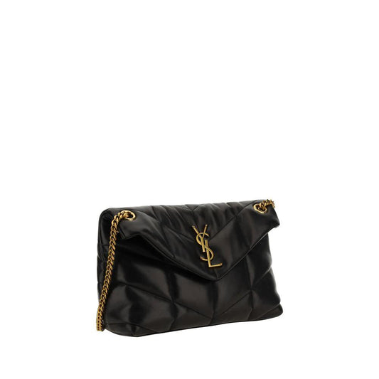Saint Laurent Schwarze Lammleder-Umhängetasche by Saint Laurent
