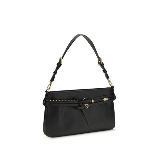 PINKO Schwarze Bos Taurus Kalbsleder Schultertasche by PINKO
