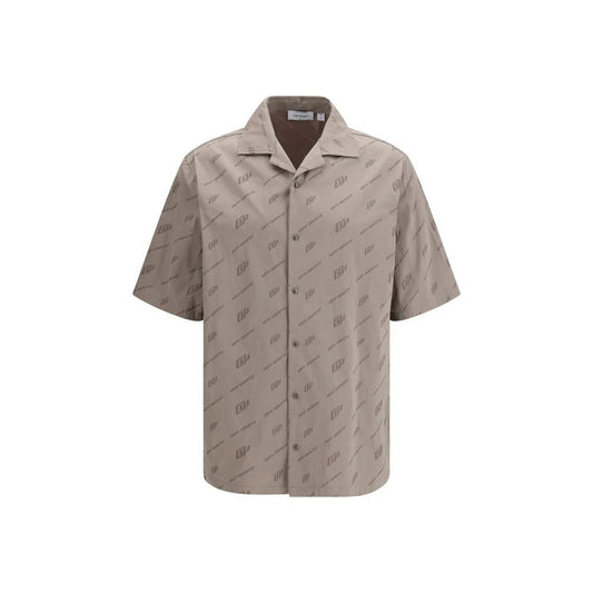 Off-White Beige Viscose Shortsleeve Shirt by Off-White