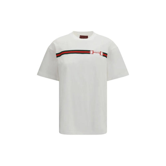 Gucci Weißes Baumwoll-T-Shirt by Gucci