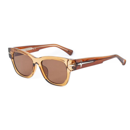 Bobroff Braune Sonnenbrille aus Acetat by Bobroff