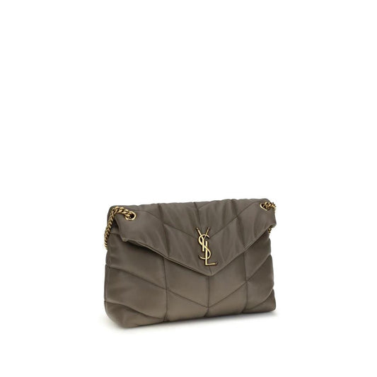 Saint Laurent Graue Lammleder-Schultertasche by Saint Laurent