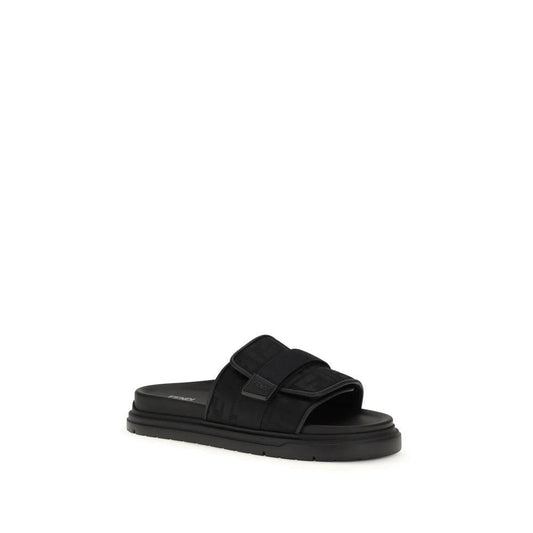 Fendi Schwarze Sandalen aus Polyamid by Fendi
