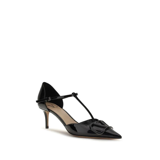 Valentino Garavani Schwarze Pumps aus Kalbsleder Bos Taurus mit hohem Absatz by Valentino Garavani
