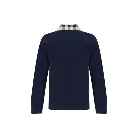 Burberry Blaues Baumwoll-Poloshirt by Burberry
