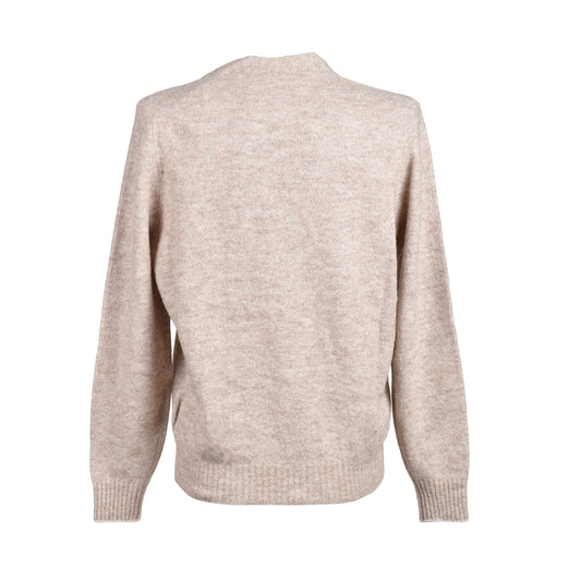 Brunello Cucinelli Beige Leder Cardigan by Brunello Cucinelli